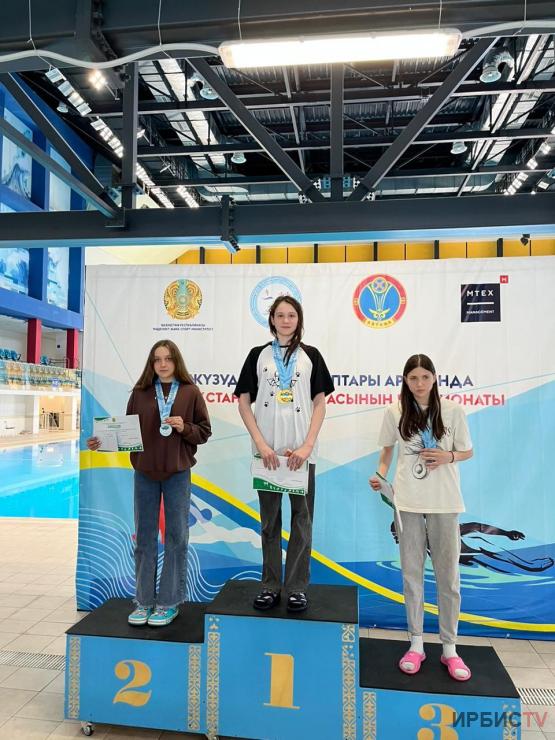 Павлодарка завоевала 2 золотых медали на чемпионате Казахстана по плаванию